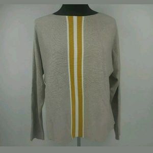 INC Internation Concepts Varsity Sweater Lg
